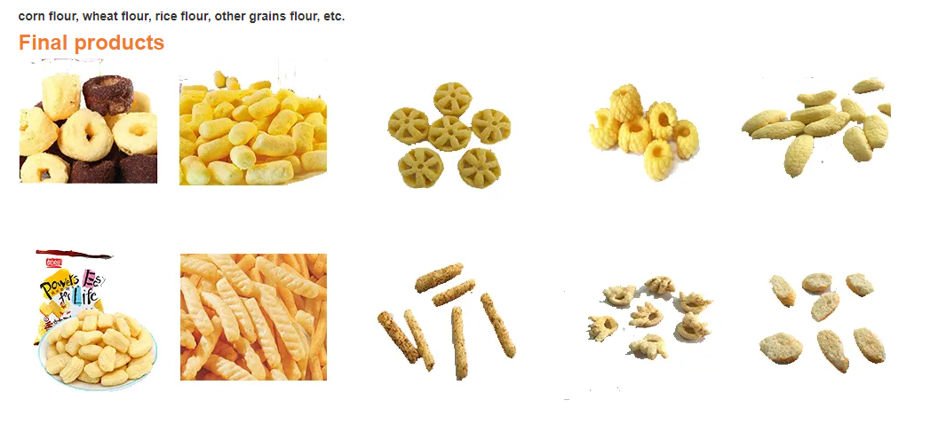 Extruded Corn Puff Snack Processing Machinery/Cheese Ball Making Machine