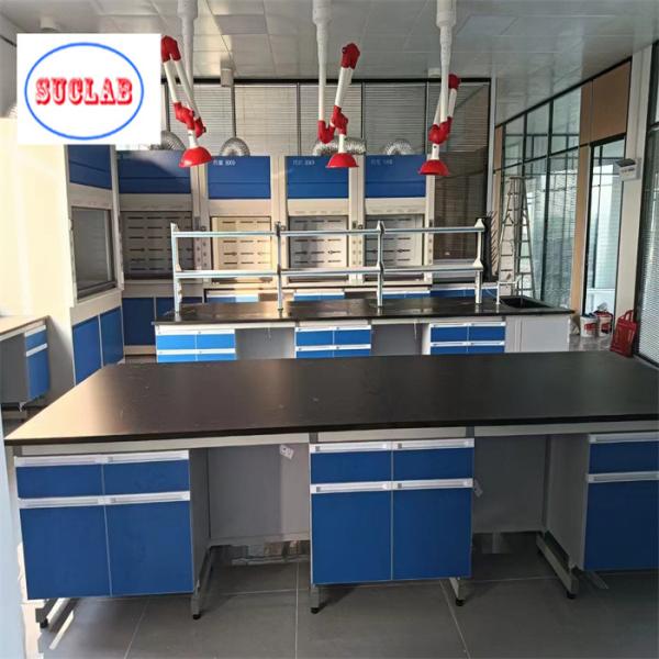 Fire Resistant  Chemistry Lab Workbench Laboratory Bench Malaysia With Chemical Resistant Surface