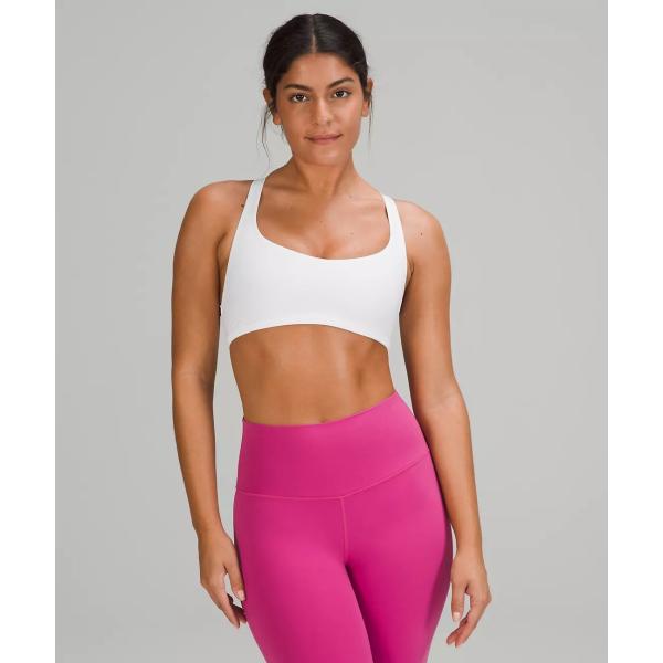 Workout High Impact Sports Bra With Adjustable Straps Cross Back