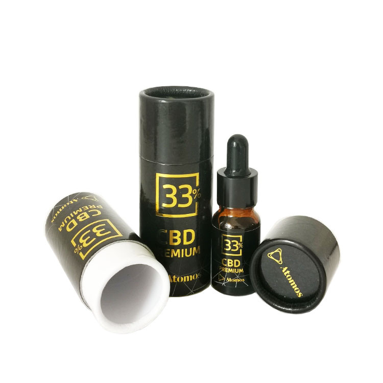 Силиндровая коробка настраиваемая упаковка CBD медицинская упаковка для масла CBD