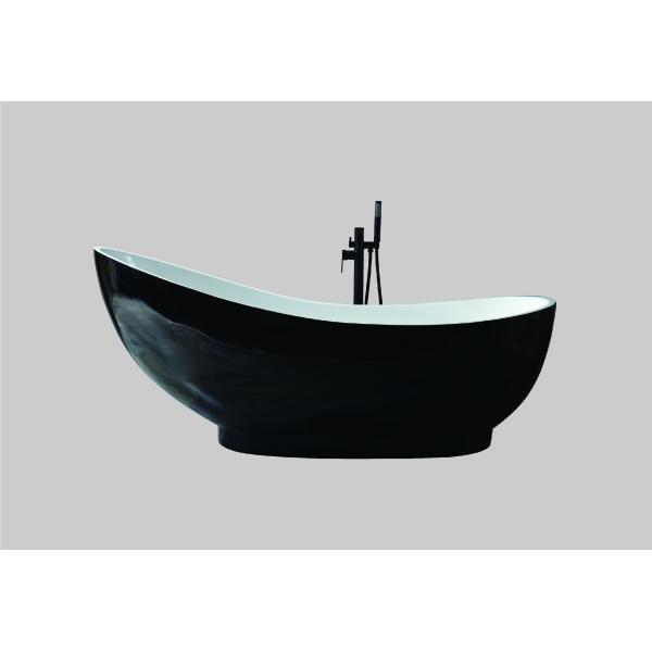Custom Black Corner Bathtub Bathroom Freestanding 60 Inch Slipper