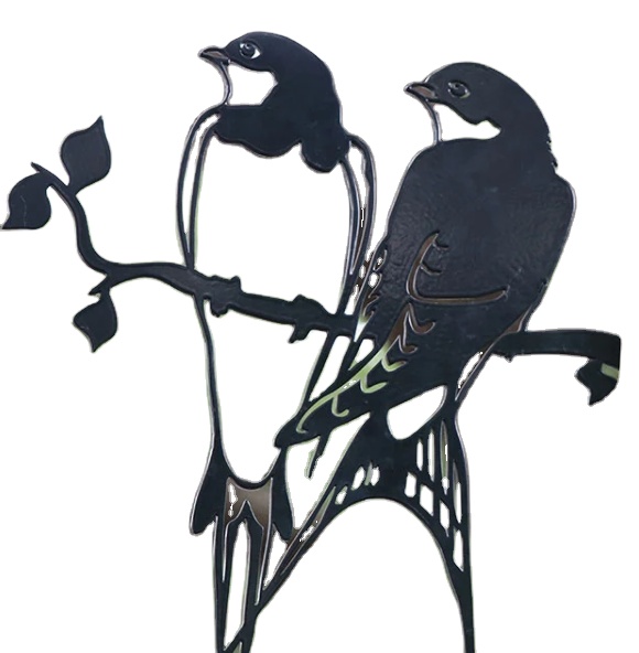 OEM на заказ Нержавеющая сталь лазерные резные детали для садового искусства декорации с животными формы лазерного резки и изгибания услуги