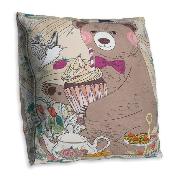 Square Thin Chair Cushions , Printed No Fading Chair Seat Pads 500 - 1100G