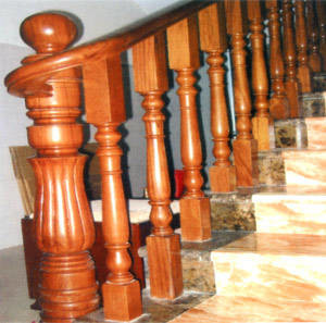 Wooden Grain Handrails T8 Extrusion Aluminum Profiles