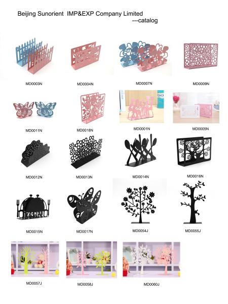 Decorative Kitchen Table Napkin Holder Iron Tables Tissue Box ISO Approved