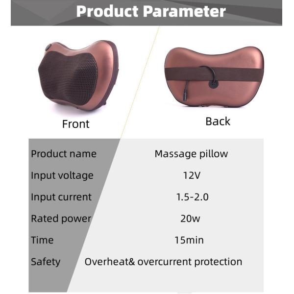 Cervical Spine Neck Massage Pillow for Full Body Multifunctional Electric Home Car Cushion