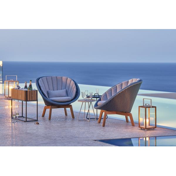 Outdoor Furniture Rattan Patio Garden Chairs Peacock Lounge Chair Optional Folded