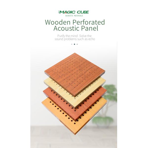 16/16/8 6 Модель фанера звукозащищенный МДФ акустическая деревянная панель для декорации стен