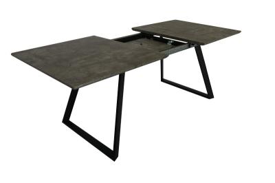Expandable Modern Wood Dinning Table MDF With Marble Paper Veneer Top
