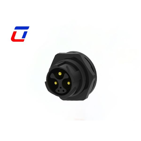 M25 3+3 Pin Reliable PA66 Waterproof Connectors IP67 Panel Mount Circular Connector