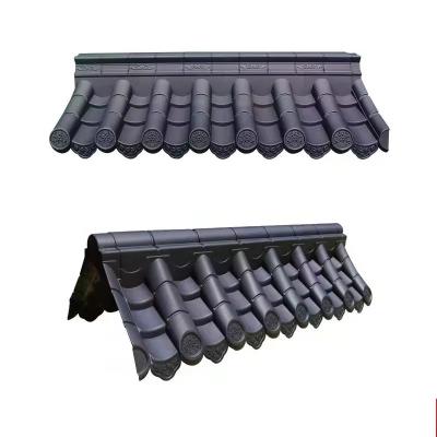 Cheap Price PVC Resin Plastic Chinese Antique Roof Tile For Decoration