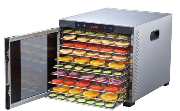 Better Sedona Express  TRIBEST Stainless Steel digital Fruit Dryer Vegatable Food Glass door Dhydrator  GK-310
