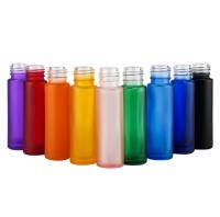 GV d'OIN bleu blanc de 10ml Amber Glass Roller Bottles avec la boule de solides solubles