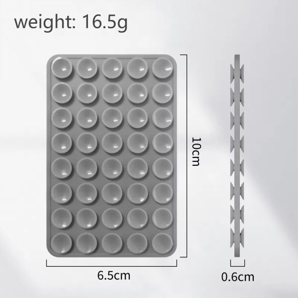 Portable 24 Sucker Silicone Mobile Phone Holder Soft Selfie Case Anti-Shock 2.5D Radian Simple Operation Hot Adhesive Paper Film