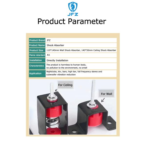 Resilient Joiner Bracket Ceiling Rubber Vibration Isolator