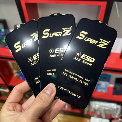SUPER Z Tempered Glass Screen Protector 0.4mm For IPhone 15 Pro Full Glue Explosion Proof