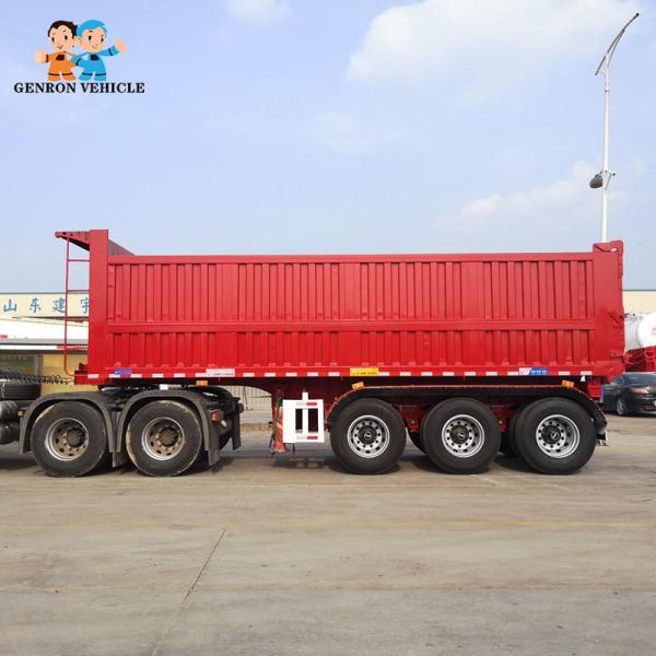 3 Axles Rear Tipper Semi Trailer transport coal, ore, construction materials and other bulk goods