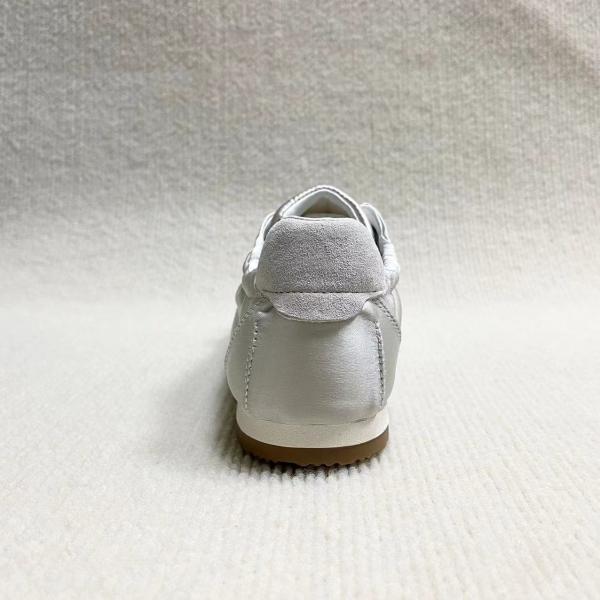 Women comfort silk shoes with cotton make silver color and low-cut