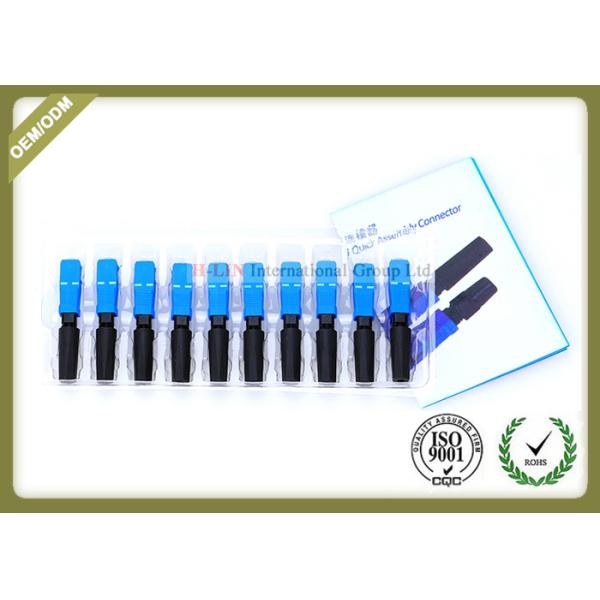 Professional Fiber Optic Accessories SC UPC SM MM Fiber Fast Connector 52~55mm Length