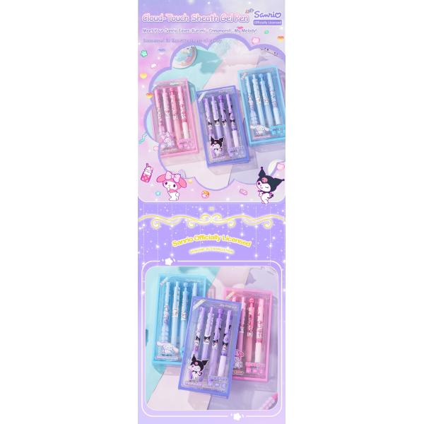 Sanrio Original 0.5mm ST Tip Soft Sheath Kuromi Cinnamoroll My Melody Gel Pen