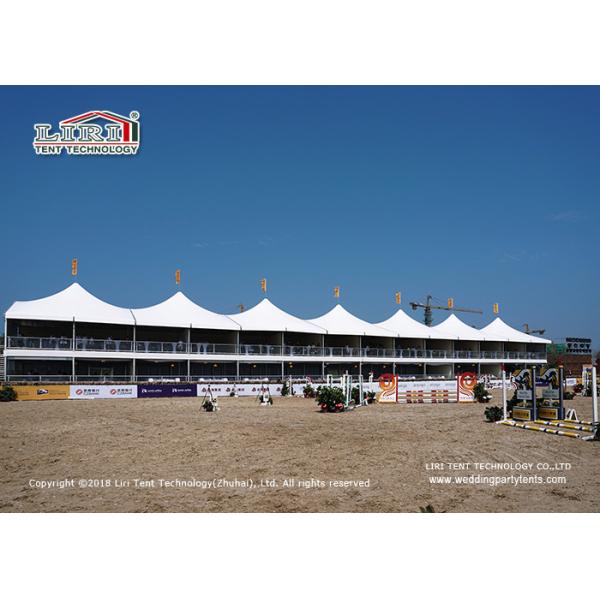 10m High Peak Double Decker Tent With Decoration Horse Riding Arena