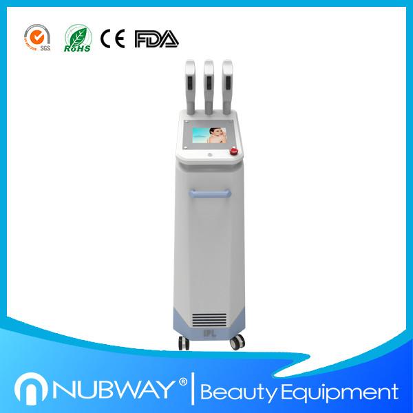 Professional 3 handles beauty salon equipment ipl rf