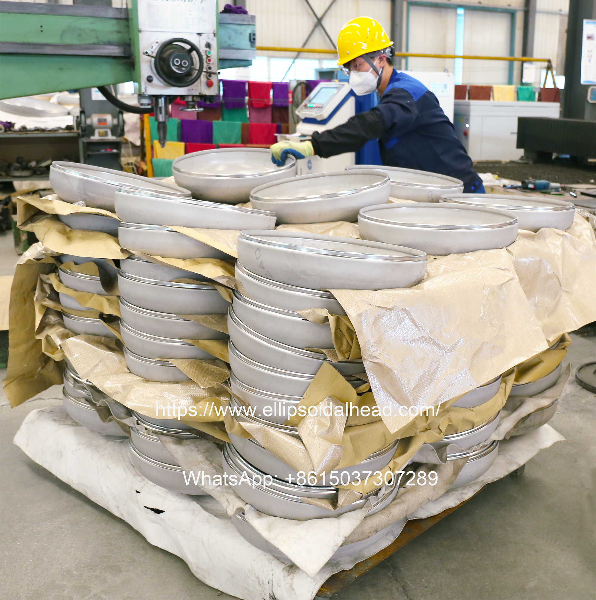 ASME Stainless Steel Pressure Vessel Dished Ends Manufactured by Joggle Forming