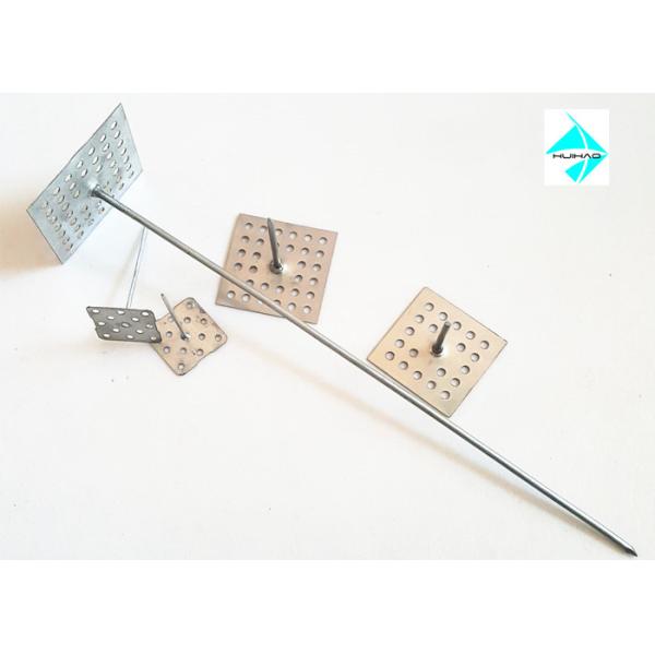 EN Standard Rock Wool Metal Perforated Base Insulation Anchor Pins 1/2