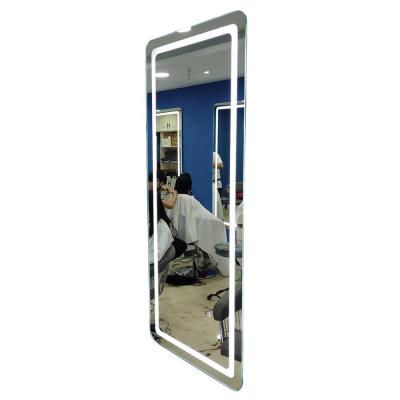 Barbearia/banheiro/quarto de dormir LED luz Espelho de parede com 5mm espelho de prata livre de cobre