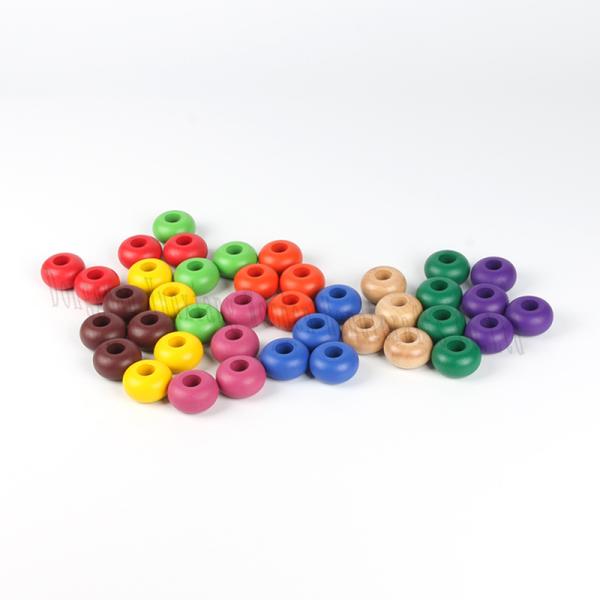 Natural Wooden Beads for Jewelry Making and DIY Crafts