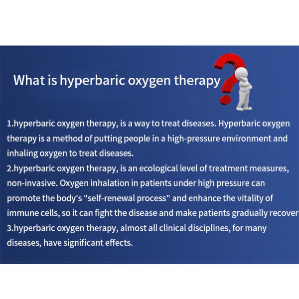 220V Single Software Hyperbaric Oxygen Chamber for Rehabilitation and Oxygen Therapy