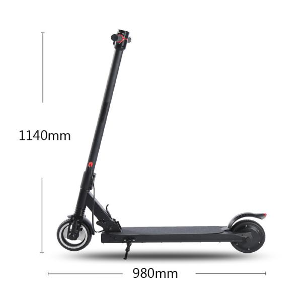 24v 250w Waterproof E Scooter , Folding Electric Scooter 6.5 Inch Tire