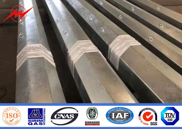 9m-13m Polar Tubular de Aço Elétrico com Galvanização a Quente para o Mercado Africano