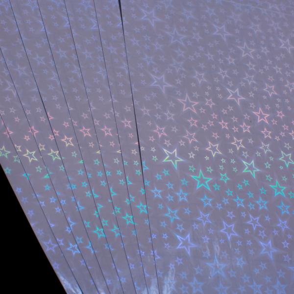 Star Patterns A4 Size Self-adhesive Cold Holographic Lamination Film Waterproof Inkjet Print Ready