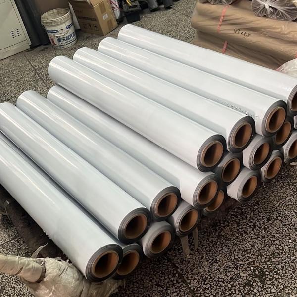 50 Mic Clear Transparent Self Adhering Hard Floor Protection Film Rohs BSCI Certified 60CM Width 50M Or 100M in Length