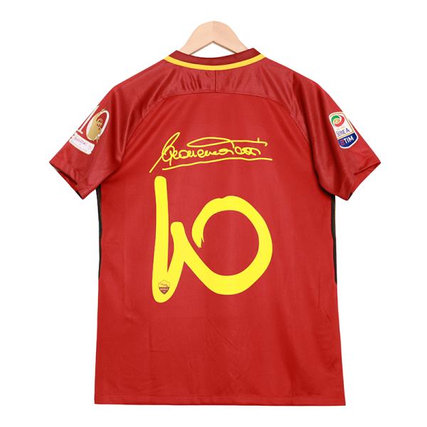 Roma 2017-2018 Season No. 10 Retirement Commemorative Home Jersey Group Customization Exclusive