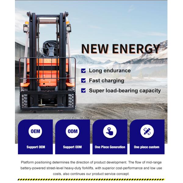 3Ton CE Farm Battery Forklift Warehouse Workshop 4 Wheel Mini Electric Forklift