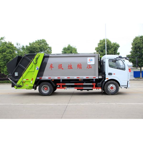 8cbm Rear Loader Compressed Compactor Garbage Truck Dongfeng Garbage Compactor Collection Truck