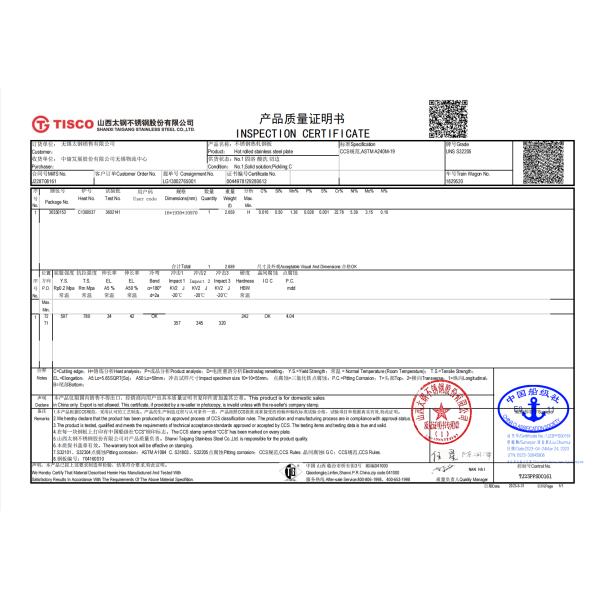 Смазанная нержавеющей стали плиты сосуда палубы корабля плита внутренней химической гнуть через тип