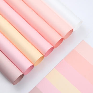 Nouveau papier de marée en papier d'emballage de fleurs à film mat épais