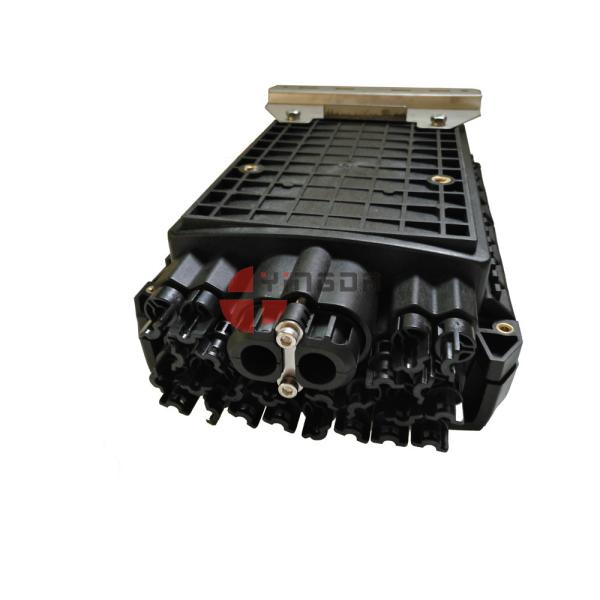 1 x 8 Fiber Optic Splitter Box , 24 Ports PP Fiber Optic Splitter Closure Black