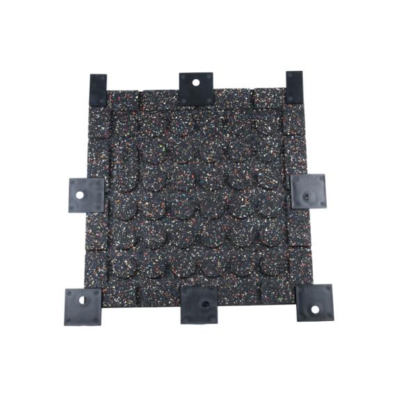 Черные квадратные фитнес резиновые напольные плитки DIY