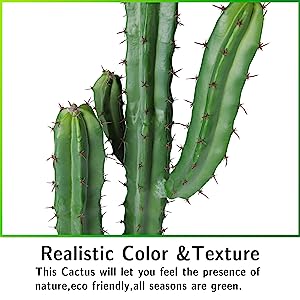 Artificial Cactus Fake Big Cactus 36 Inch Faux Cacti Plants For Home Garden Office Store Decoration