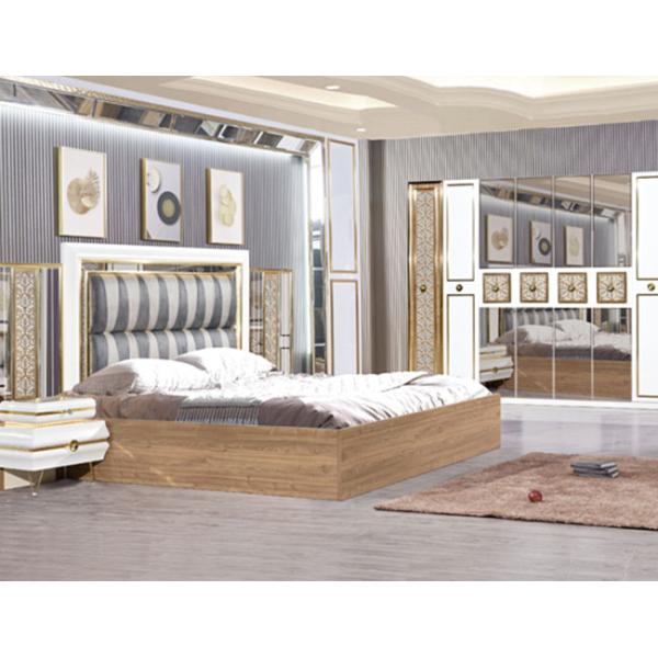 ODM Color  Living Room Furniture Set King Size Upholstered Beds 2100*1550mm