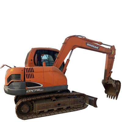 7350kg Operating Weight Doosan DX75 Dx60 DX80 Excavator with Original Hydraulic Valve