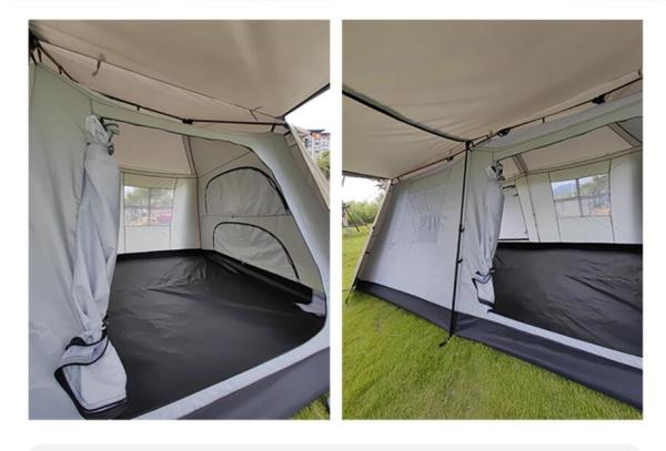 Spacious 2-8 Person Camping roadtrip tent with Ventilated Mesh Panels