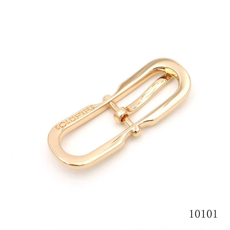 Top Quality Gold Pin Buckle Custom Logo Engraved Pin Buckle For Handbags Hardware Accessories