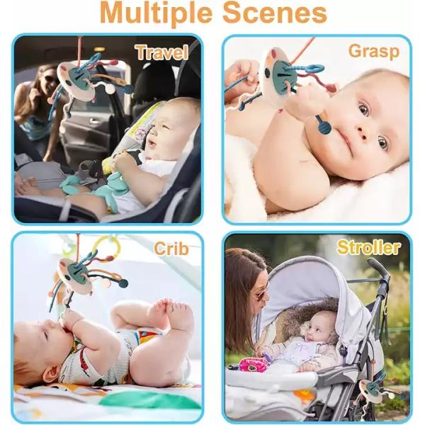 Juguetes sensoriales el echar los dientes del silicón libre educativo del juguete BPA de los niños del OEM