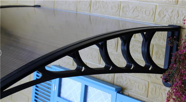 Waterproof Outside Door Canopy Sun Shelter UV Resistant Alu Patio Balcony Use
