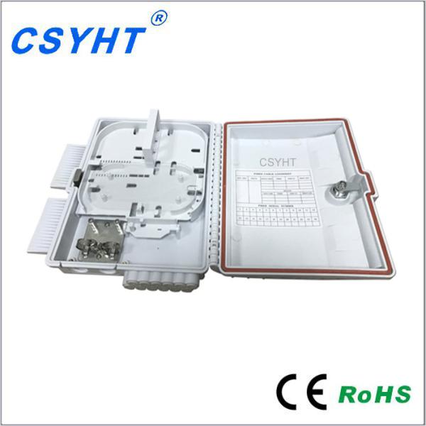 Plastic 12 Ports Outdoor Fiber Optic Distribution Box Wall / Pole Mount Enclosure